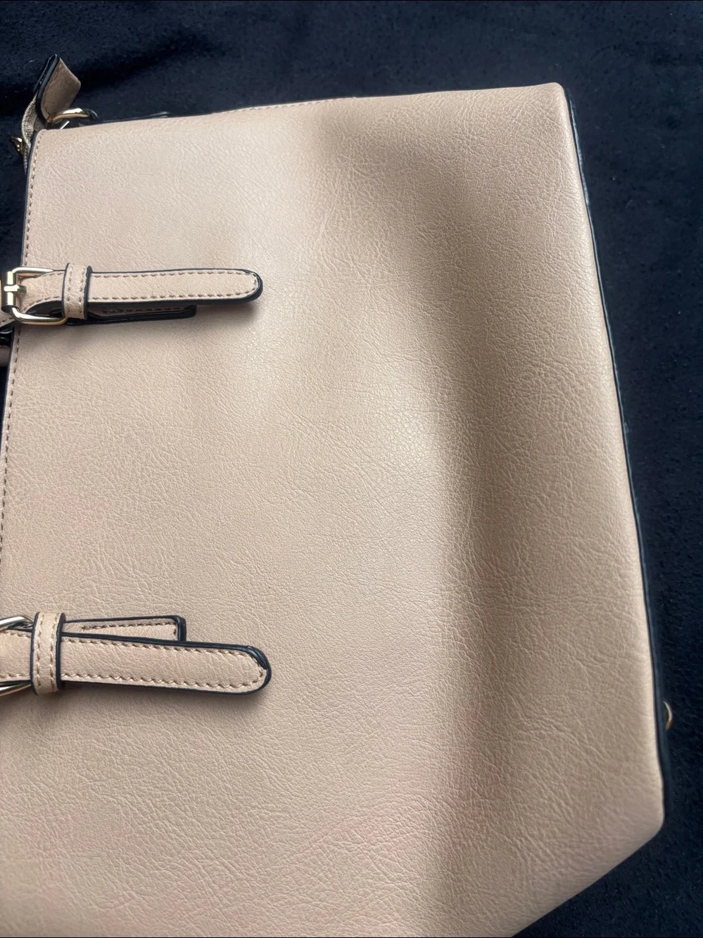 Minimalist Cream Satchel Tote with Polished Hardware